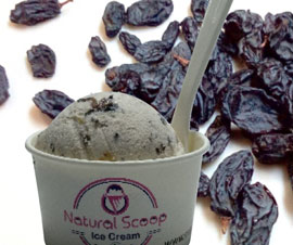 Black Current Flavor Ice Cream