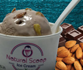 Chocolate Almond Flavor Ice Cream