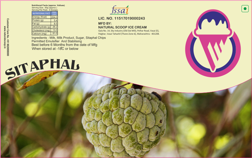 Sitaphal Flavor Ice Cream