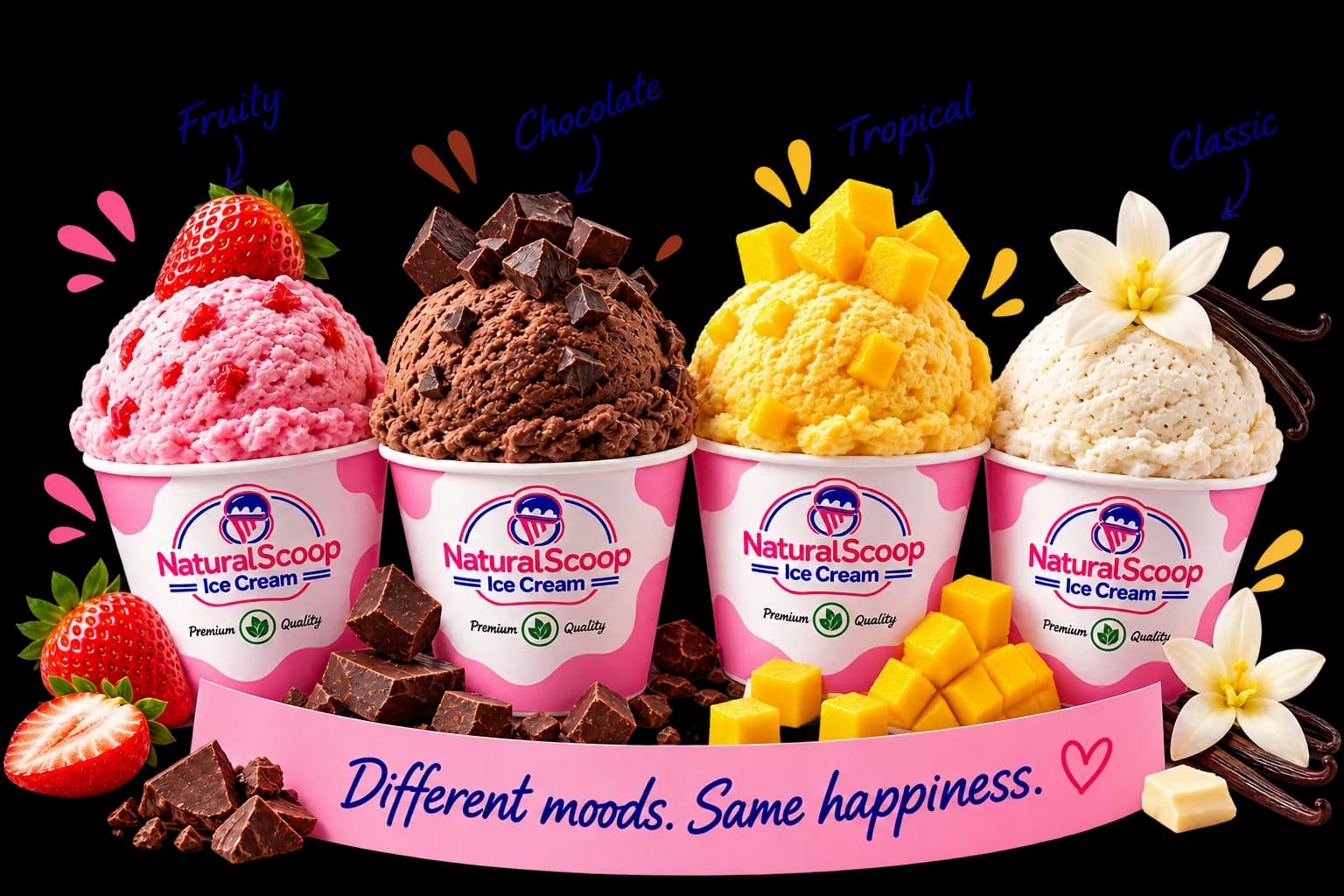 Natural Scoop ice cream cup