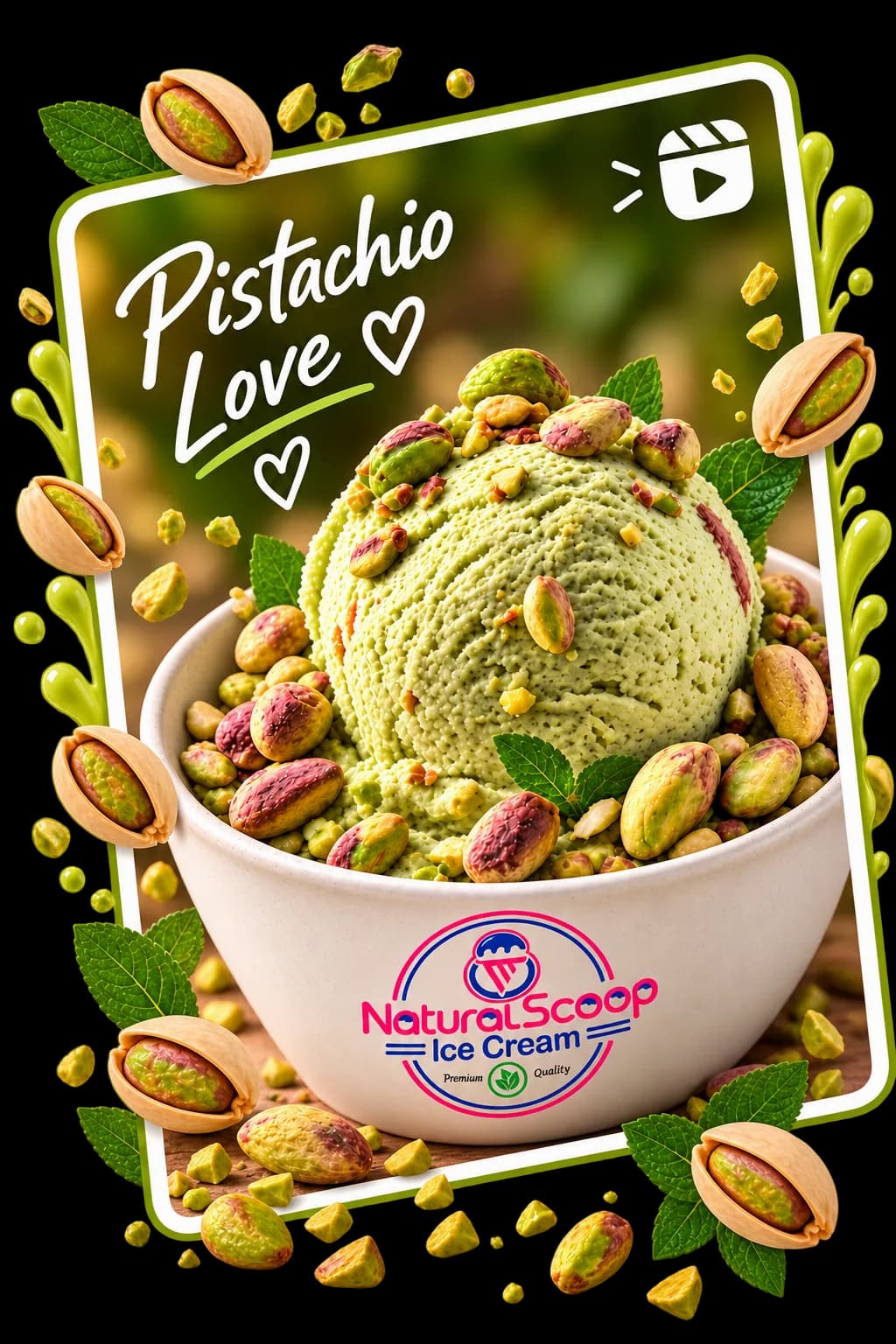 Pistachio ice cream