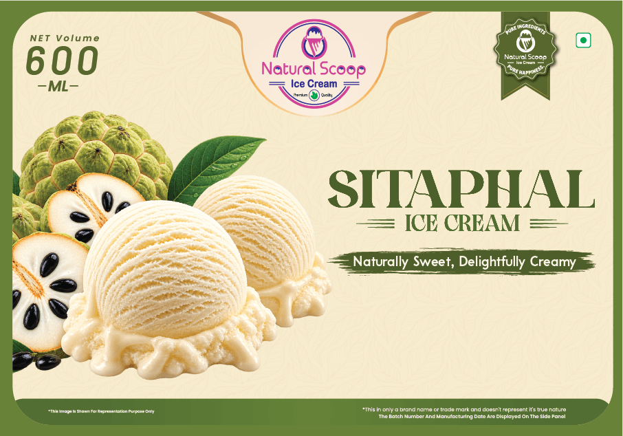 Sitaphal ice cream, 600 ml
