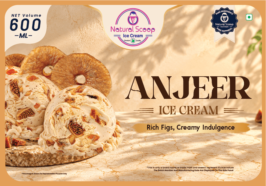 ANJEER ice cream, 600 ml