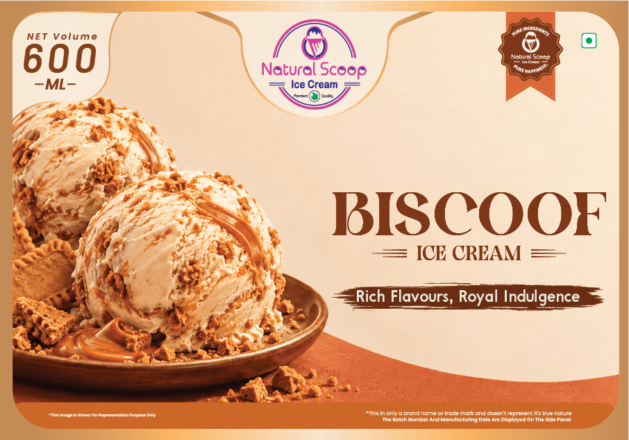 BISCOOF ice cream, 600 ml