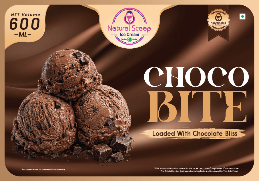 CHOCO BITES ice cream, 600 ml