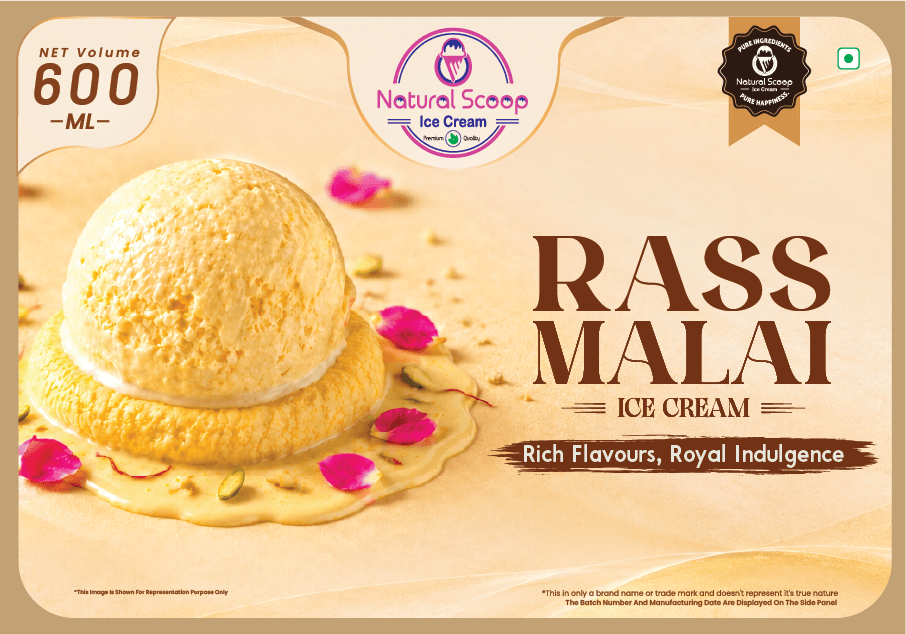 RASS MALAI ice cream, 600 ml