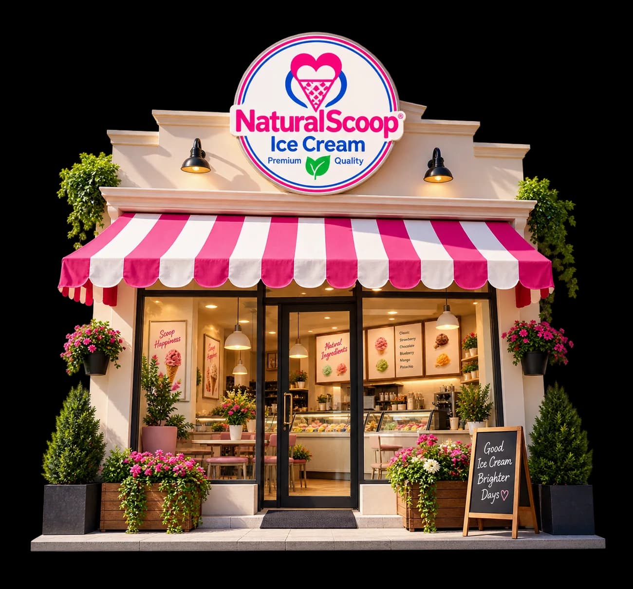 Natural Scoop ice cream store