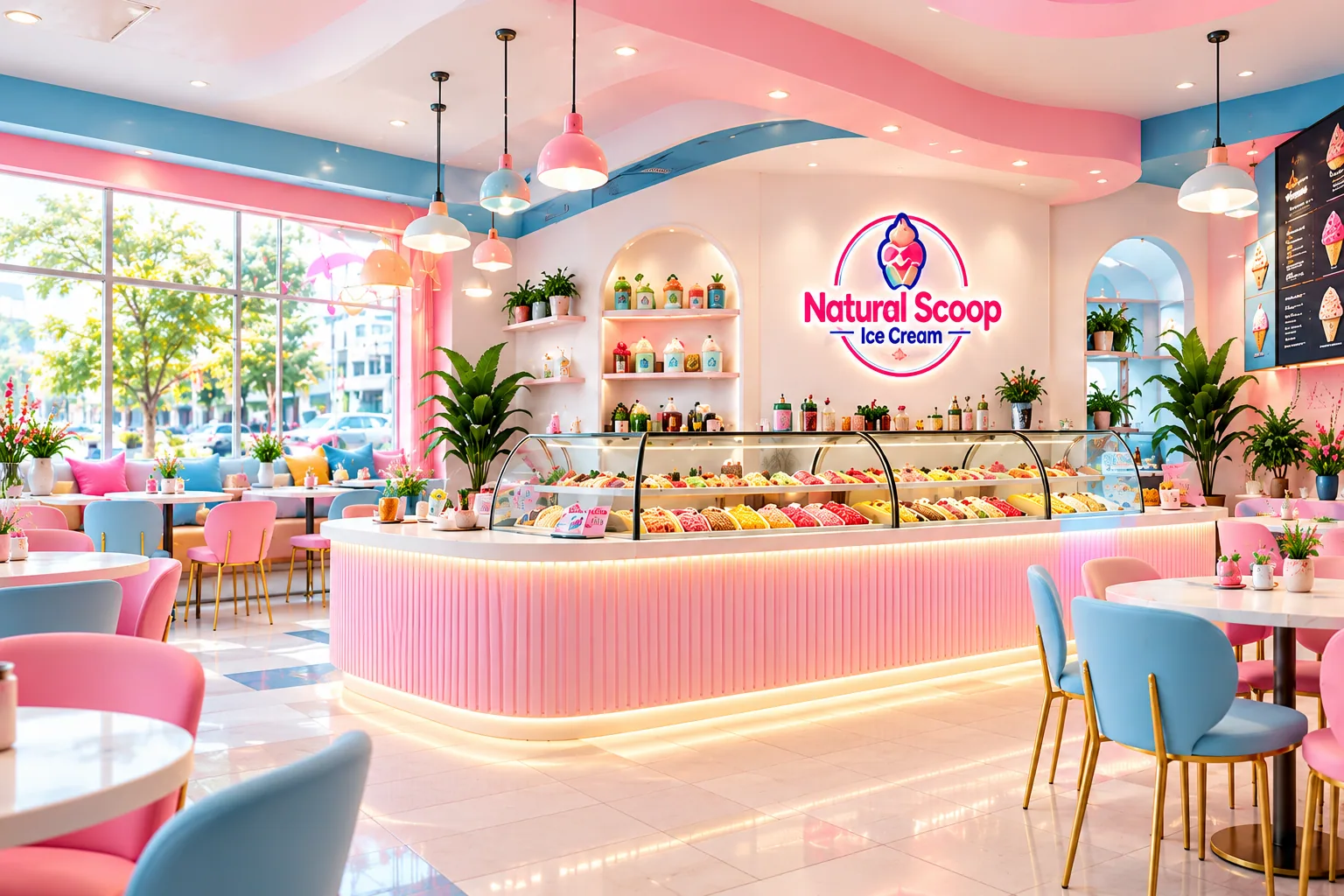 Natural Scoop ice cream store interior